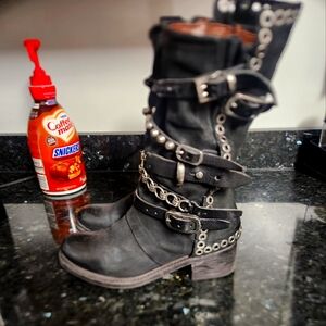 🚫sold🚫A.S.98 Rare Mega Rock & Roll Moto Boots